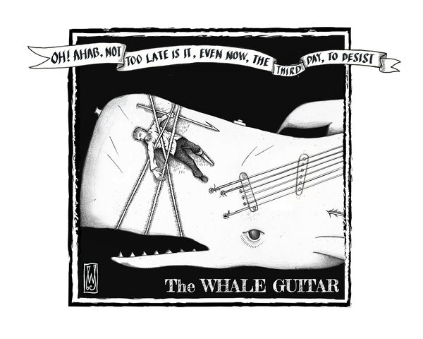 The Whale Guitar 100% Organic Cotton Unisex Tee